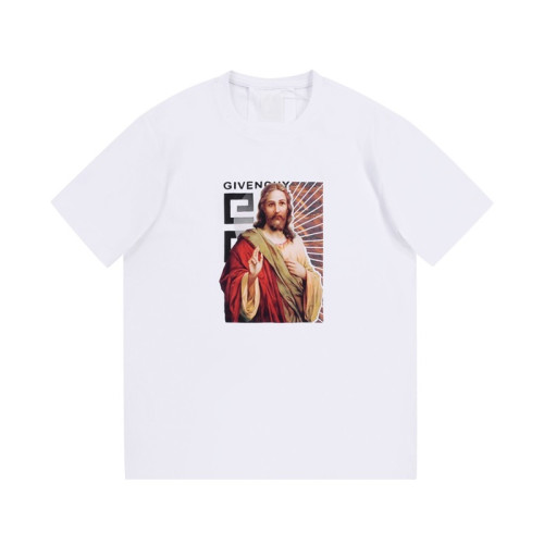 지방시 남성 크루넥 화이트 반팔티 - Mens White Tshirts - giv0713x