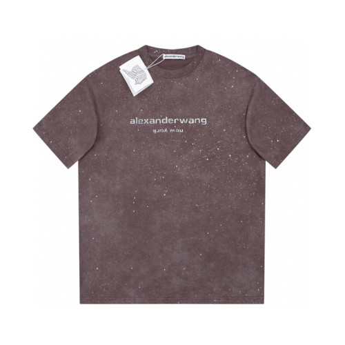 알렉산더왕 남성 이니셜 챠콜 반팔티 - Mens Charcole Tshirts - alx0198x