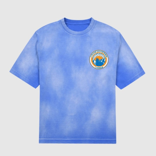 루이비통 남/녀 블루 크루넥 반팔티 - Unisex Blue Tshirts - lou04878x