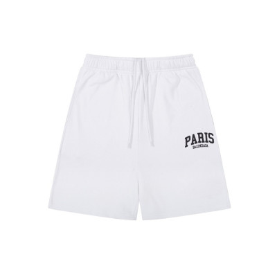 발렌시아가 남성 캐쥬얼 화이트 반바지 - Mens White Half-pants - bal01556x