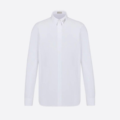 디올 남성 클래식 화이트 셔츠 - Mens White Tshirts - dio01867x