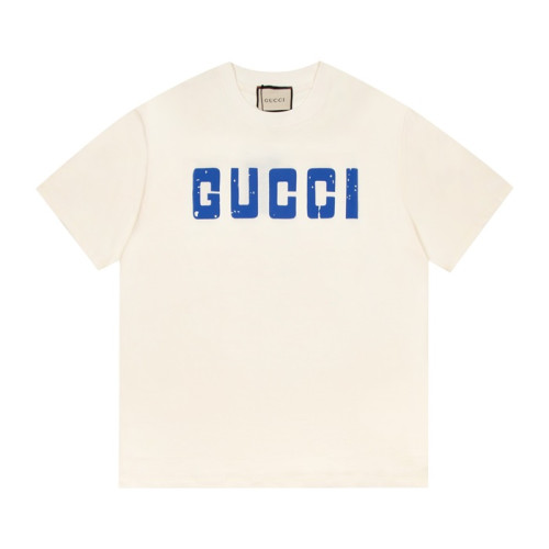 구찌 남/녀 아이보리 크루넥 반팔티 - Unisex Ivory Tshirts - guc04901x