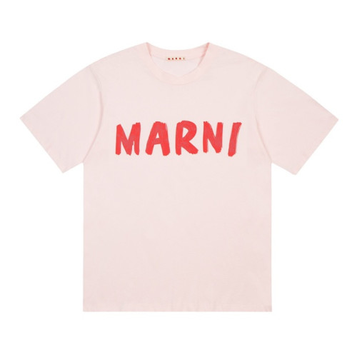 마르니 남성 클래식 핑크 반팔티 - Marni Mens Pink Tshirts - Mar13x