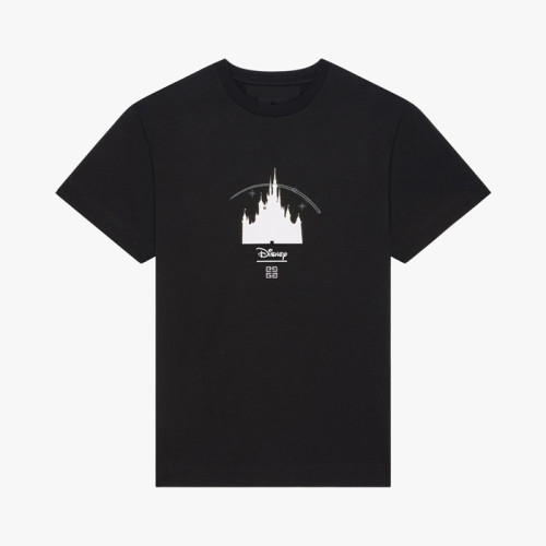 지방시 남성 크루넥 블랙 반팔티 - Mens Black Tshirts - giv0734x