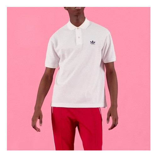 구찌 남/녀 화이트 폴로 반팔티 - Unisex White Tshirts - guc04909x