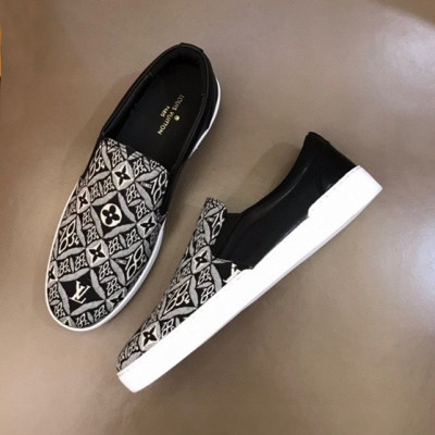 루이비통 남성 모노그램 블랙 로퍼 - Mens Black Loafer - lou04969x