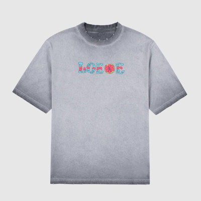 로에베 남성 이니셜 그레이 반팔티 - Mens Gray Tshirts - loe0624x