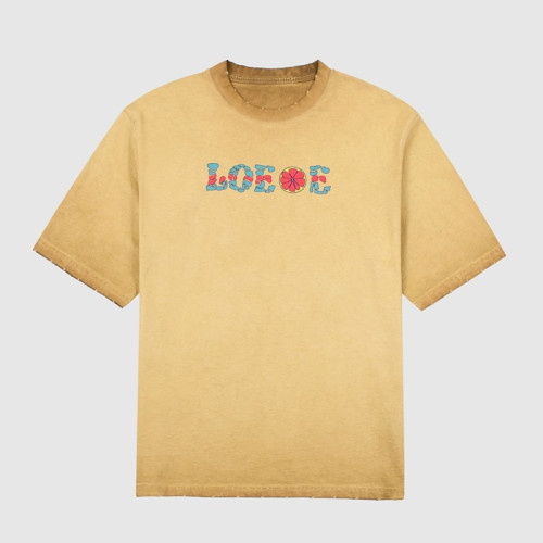 로에베 남성 이니셜 카멜 반팔티 - Mens Camel Tshirts - loe0625x