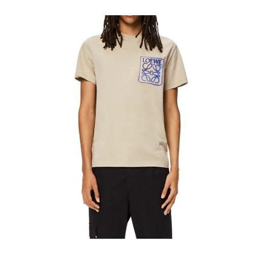 로에베 남/녀 이니셜 카멜 반팔티 - Unisex Camel Tshirts - loe0627x