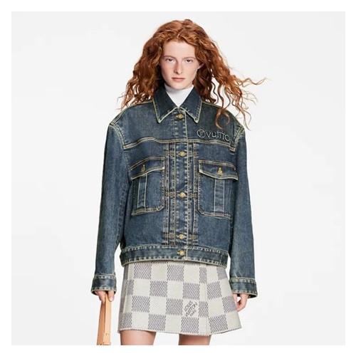 루이비통 여성 트렌디 네이비 자켓 - Womens Navy Jackets - lou05020x