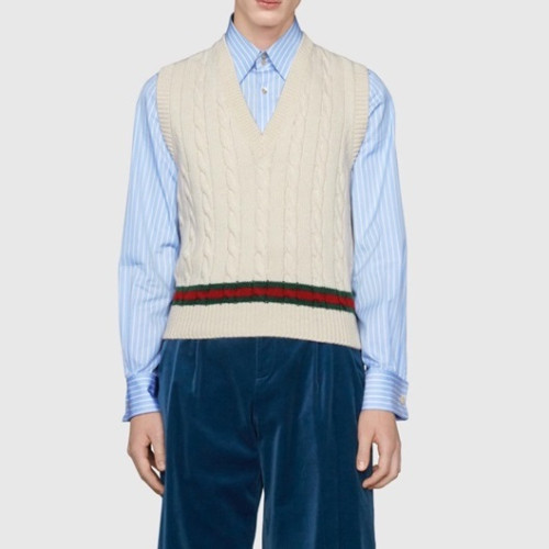 구찌 남성 아이보리 베스트 - Mens Ivory Vest - guc04971x