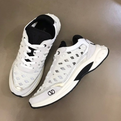 발렌티노 남/녀 VLogo 화이트 스니커즈 - Unisex White Sneakers - val0268x