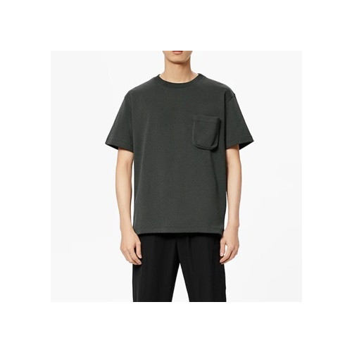 루이비통 남성 그레이 크루넥 반팔티 - Mens Gray Tshirts - lou05115x