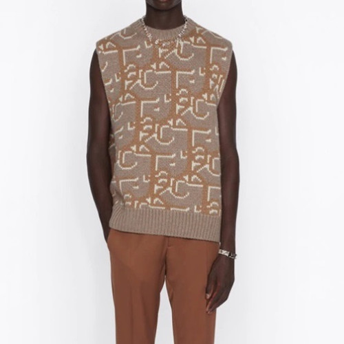 디올 남/녀 오블리크 카멜 베스트 - Unisex Camel Vest - dio02030x