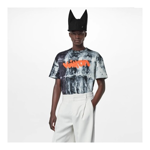 루이비통 남성 그레이 크루넥 반팔티 - Mens Gray Tshirts - lou05146x