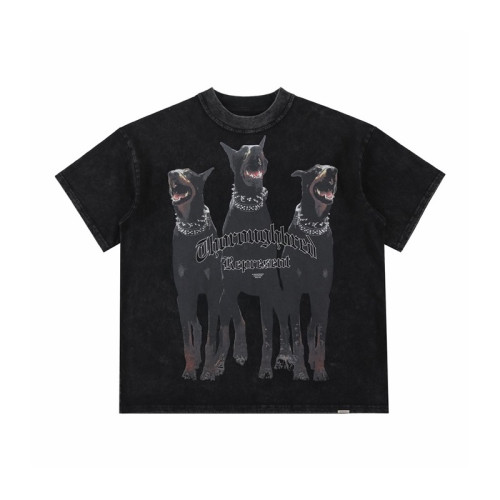 리프리젠트 남성 블랙 크루넥 반팔티 - Mens Black Tshirts - rep0058x