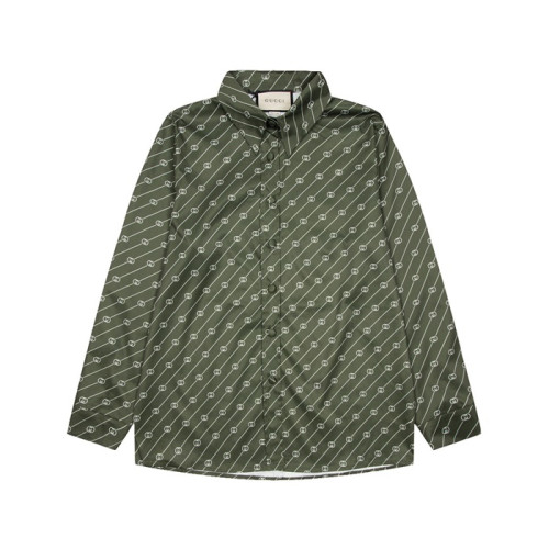 구찌 남성 트렌디 그린 셔츠 - Mens Green Tshirts - guc05097x