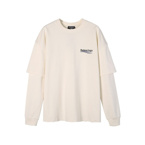 발렌시아가 남성 캐쥬얼 아이보리 맨투맨 - Mens Ivory Tshirts - bal01673x
