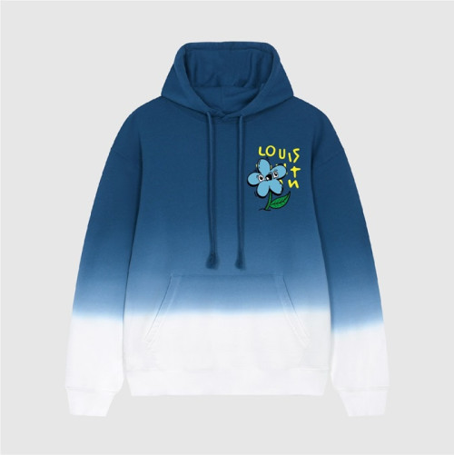 루이비통 남자 베이직 블루 후드티 - Unisex Blue Hoodie - lou05240x