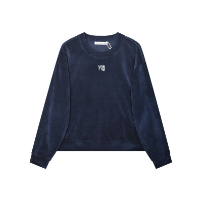 알렉산더왕 여성 모던 네이비 맨투맨 - Mens Navy Tshirts - alx0215x