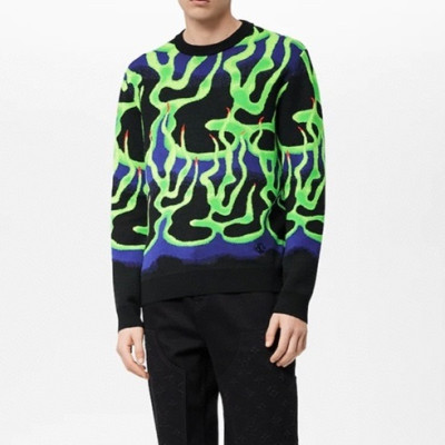루이비통 남성 모던 블랙 니트 - Mens Black Sweaters - lou05244x