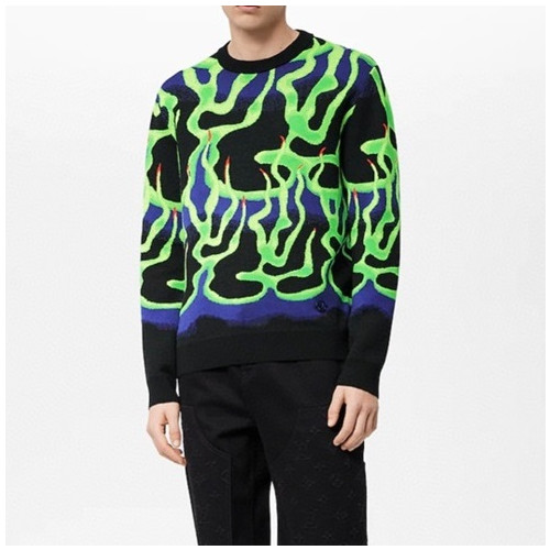 루이비통 남성 모던 블랙 니트 - Mens Black Sweaters - lou05244x