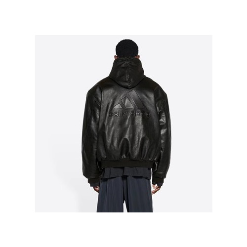 발렌시아가 남성 블랙 후드 자켓 - Mens Black Jackets - bal01690x