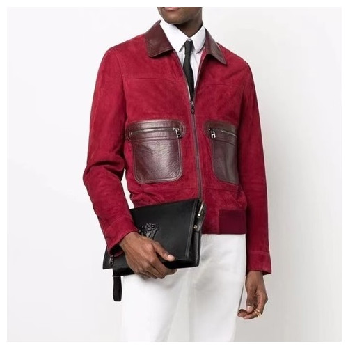 돌체앤가바나 남성 레드 가죽 자켓 - Mens Red Jackets - dol0357x