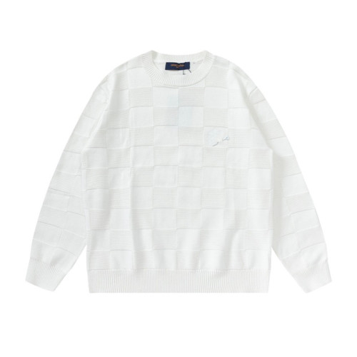 루이비통 남성 모던 화이트 니트 - Louis vuitton Mens White Sweaters - lou05270x