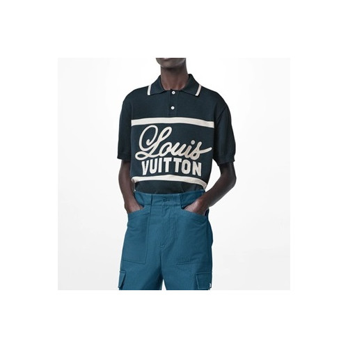 루이비통 남성 블루 폴로 반팔티 - Louis vuitton Mens Blue Polo Tshirts - lou05282x