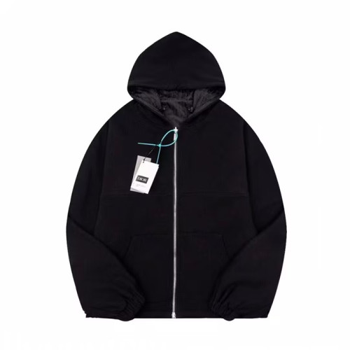 디올 남자 베이직 블랙 집업 후드티 - Dior Mens Black Hoodie - dio02158x