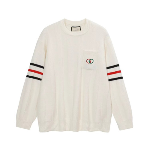 구찌 남성 아이보리 크루넥 니트 - Gucci Mens Ivory Knits - guc05226x