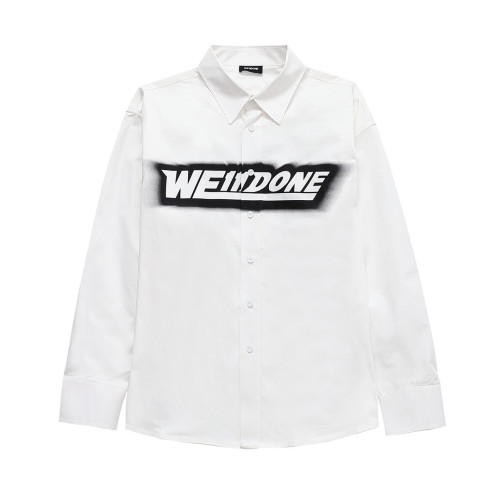 웰던 남/녀 캐쥬얼 화이트 셔츠- Welldone Unisex White Tshirts - wel0088x