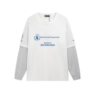 발렌시아가 남성 화이트 맨투맨 - Balenciaga Mens White Tshirts - bal01728x