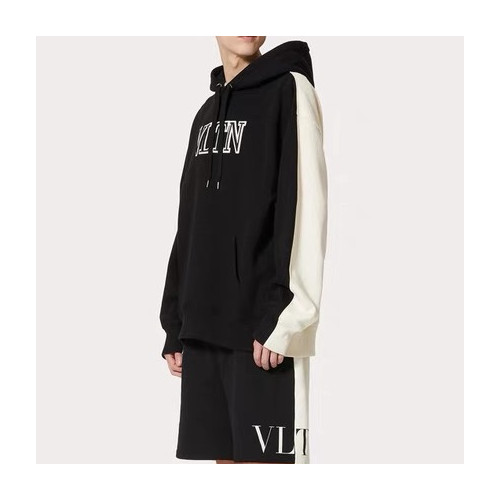 발렌티노 남성 캐쥬얼 블랙 후드티 - Valentino Mens Black Hoodie - val0306x