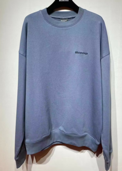 발렌시아가 남성 블루 맨투맨 - Balenciaga Mens Blue Tshirts - bal01733x