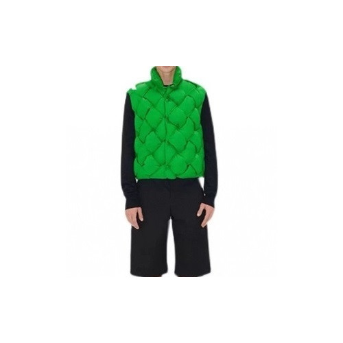 보테가베네타 남/녀 그린 다운 베스트 - Bottega veneta Unisex Green Vest - bv0443x