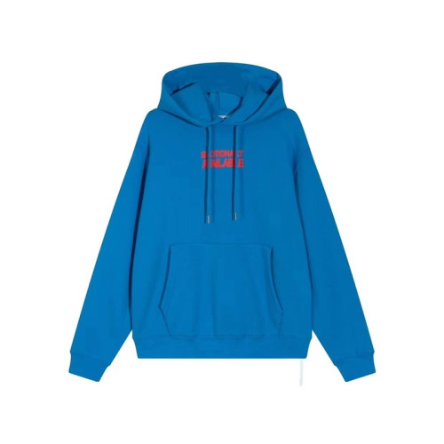 오프화이트 남성 캐쥬얼 블루 후드티 - Off-white Mens Blue Hoodie - off0868x