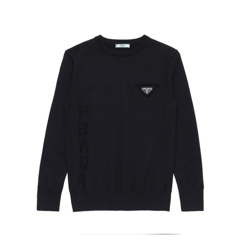 프라다 남성 크루넥 블랙 니트 - Prada Mens Black Knits - pra02886x