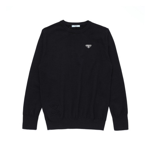 프라다 남성 크루넥 블랙 니트 - Prada Mens Black Knits - pra02888x