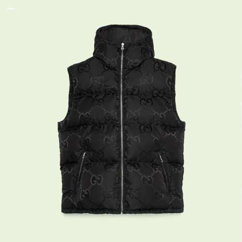 구찌 남/녀 블랙 구스다운 베스트 - Gucci Unisex Black Vest - gu23x