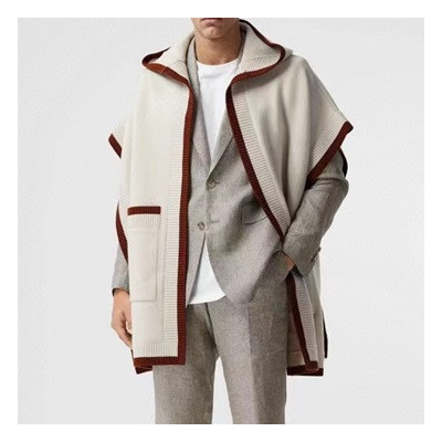 버버리 남/녀 아이보리 판쵸 - Burberry Unisex Ivory Poncho - bur4599x