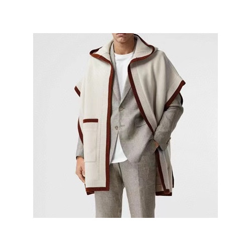 버버리 남/녀 아이보리 판쵸 - Burberry Unisex Ivory Poncho - bur4599x