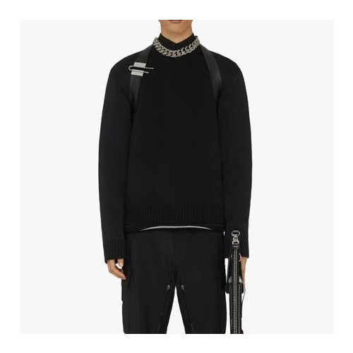 지방시 남성 블랙 터틀넥 니트 - Givenchy Mens Black Knits - giv0928x