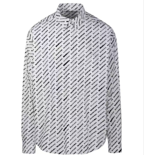 발렌시아가 트렌디 남성 화이트 셔츠 - Balenciaga Mens White Tshirts - ba02x
