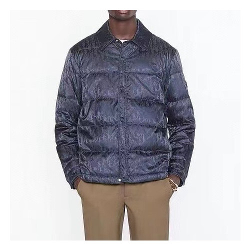 디올 남성 구스다운 네이비 패딩 - Dior Mens Navy Padding - di08x