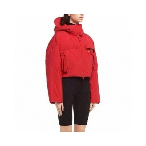 프라다 여성 덕다운 레드 패딩 - Prada Womens Red Padding - pr28x