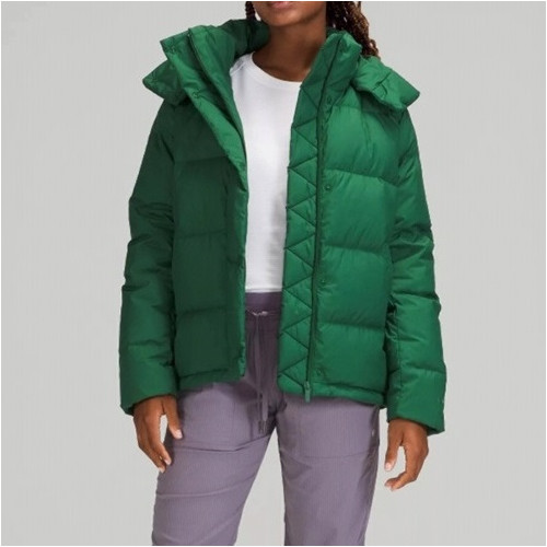 룰루레몬 여성 구스다운 그린 패딩 - Lululemon Womens Green Padding - lu03x