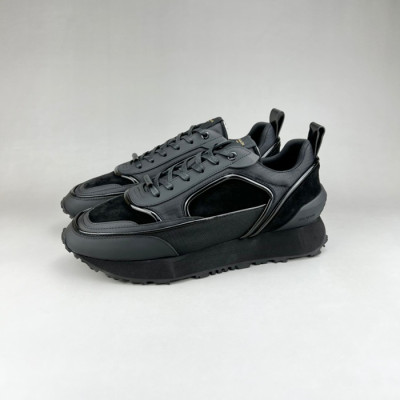 발망 남성 트렌디 블랙 스니커즈 - Balmain Mens Black Sneakers - bam0179x