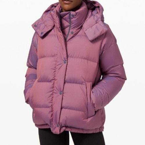 룰루레몬 여성 구스다운 퍼플 패딩 - Lululemon Womens Purple Padding - lu05x